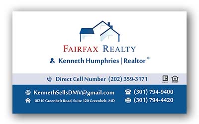 247101 - Fairfax Realty Business Cards