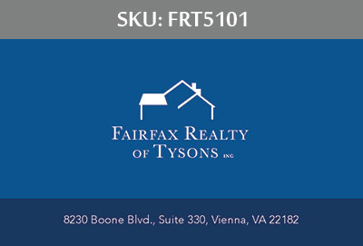 Fairfax Realty Tysons Business Cards - FRT5101