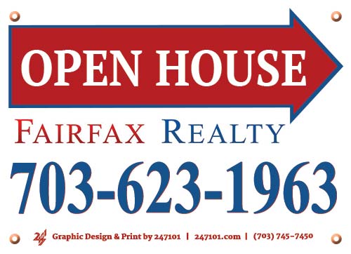 247101.com - Fairfax Realty Yard Signs & Panel Signs