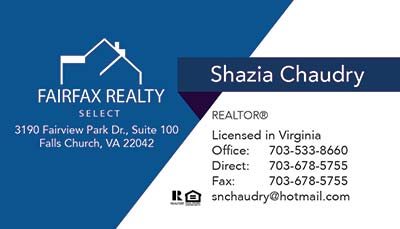 Business Cards - Shazia Chaudry