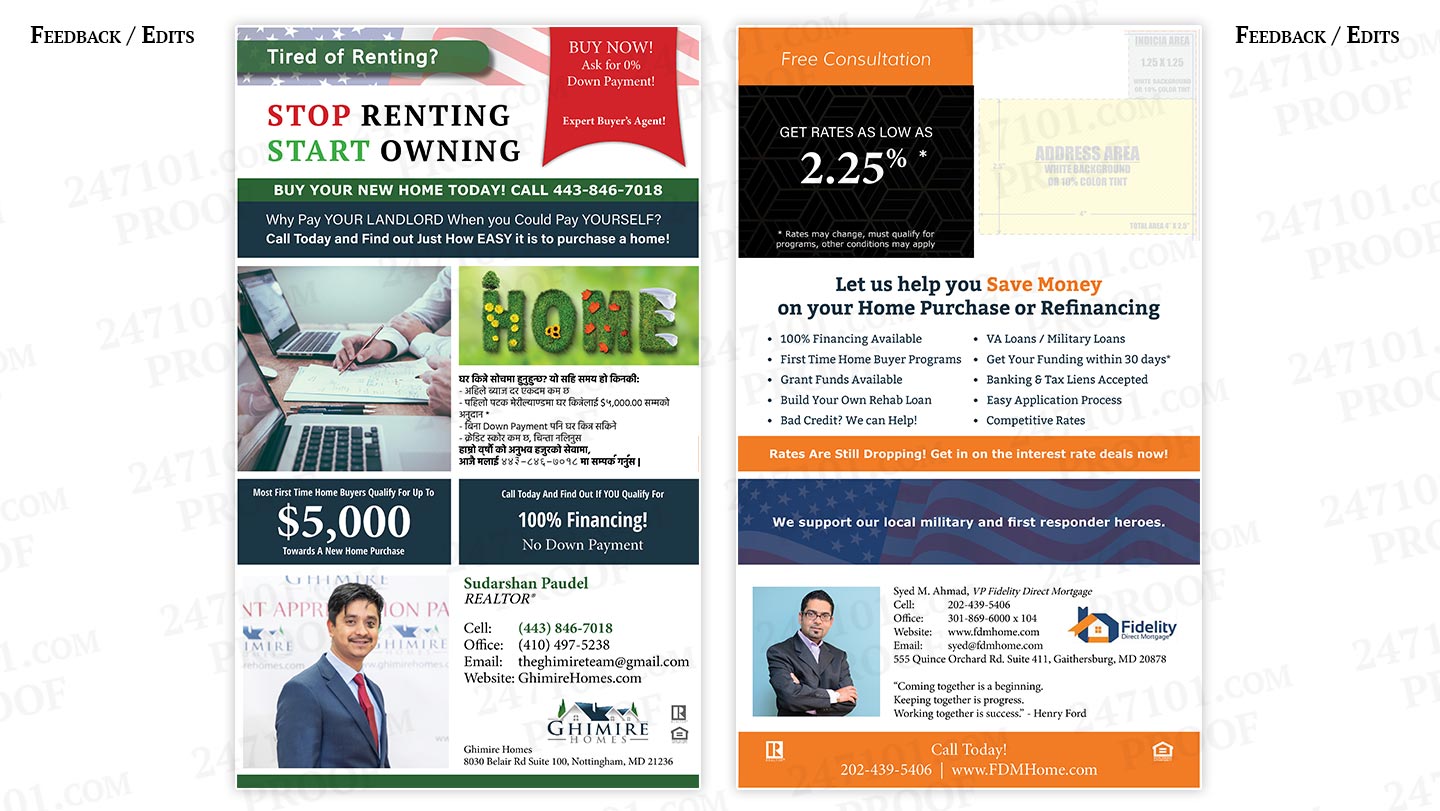 247101 - Ghimire Homes - Postcard Mailers