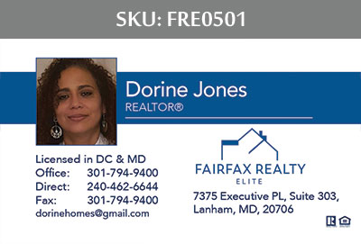 Realtors Business Cards for Fairfax Realty