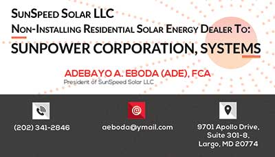 Business Cards for Solar Company