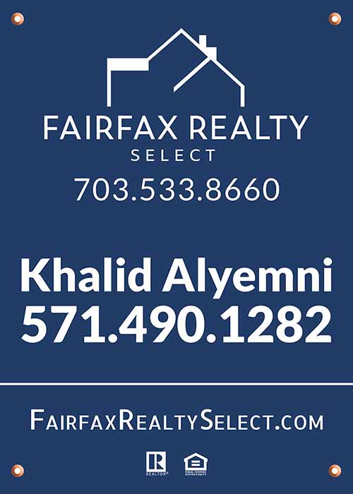 signs for Fairfax Realty Select Agents