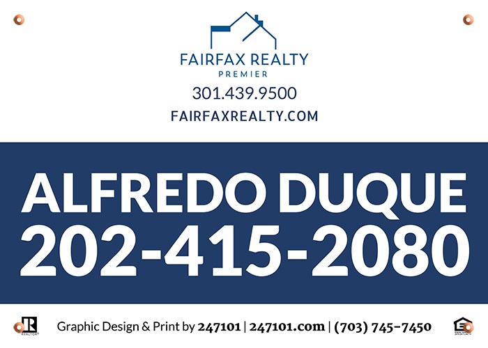 signs for Fairfax Realty 50/66 LLC Agents