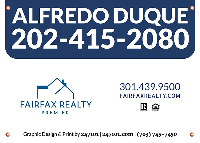 signs for Fairfax Realty 50/66 LLC Agents