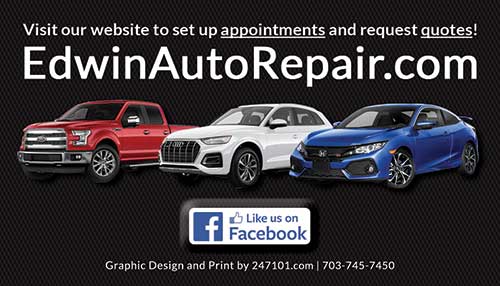 Window Graphics & Marketing for Edwin Auto Repair