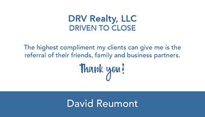 Realtors Business Cards for DRV Realty
