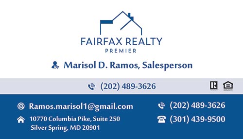 Realtors Business Cards for Fairfax Realty