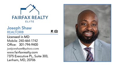 Business Cards for Fairfax Realty Elite Agents