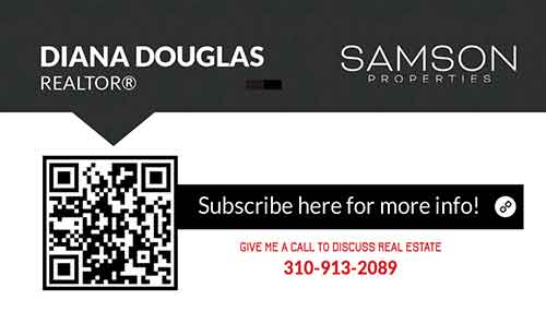 Samson Properties - Business Cards for Real Estate Agent - Diana C Douglas