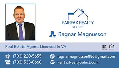 Realtors Business Cards for Fairfax Realty Agent - Siva Dhone