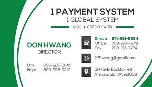 Business Cards for Don Hwang, Director