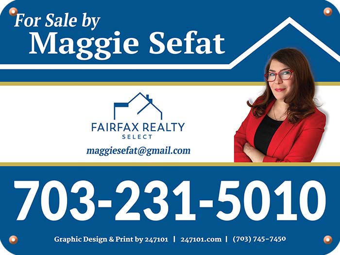 Fairfax Realty Signs - Maggie Sefat