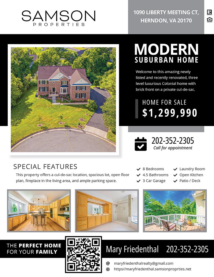 Samson Properties - Real Estate Flyer for Mary Friedenthal