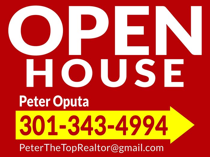 Realtors Yard Hanging Signs for Fairfax Realty Agent - Peter Oputa