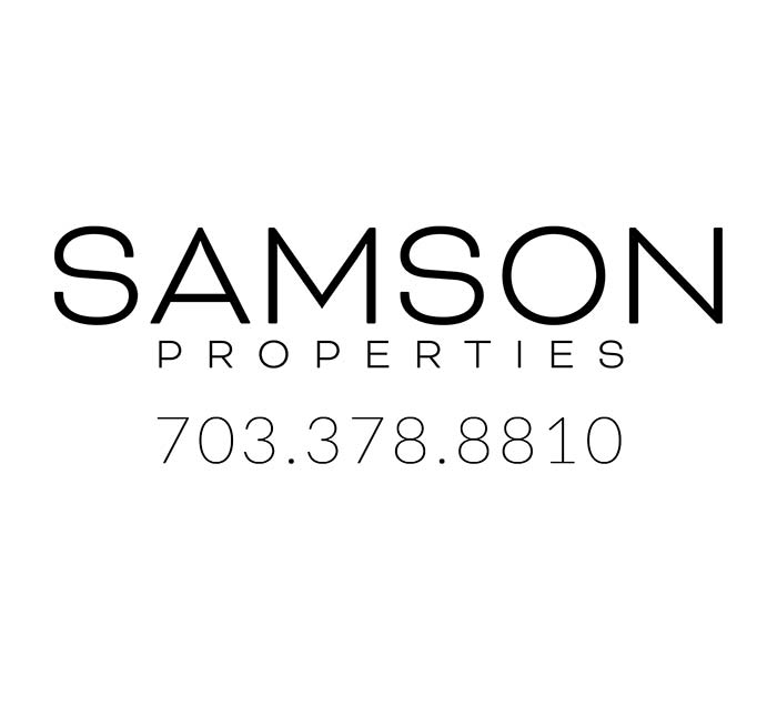 Hanging Yard Sign for Samson Properties Agent