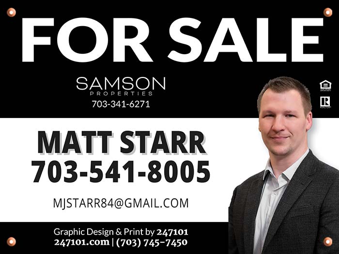 Realtors Signs for Samson Properties - Matt Starr