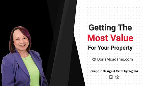 Realtors Business Cards for Samson Properties - Doris McAdams