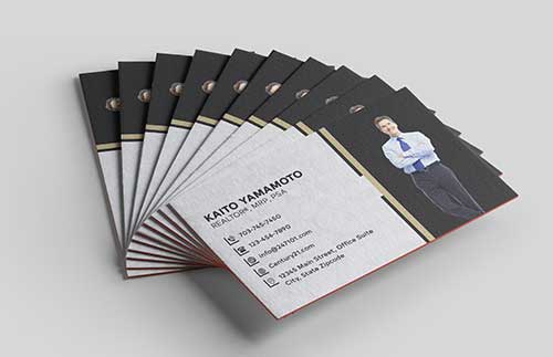 Painted Edge Business Cards