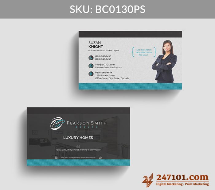 Real Estate Business Cards - BC0130 - Image 6