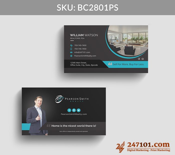 Real Estate Business Cards - BC2801 - Image 4