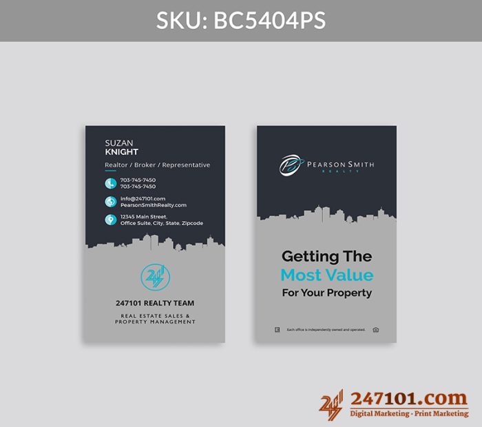 Real Estate Business Cards - BC5404 - Image 6