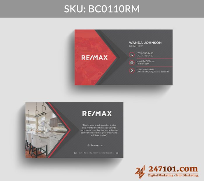 Real Estate Business Cards - BC0110 - Image 2