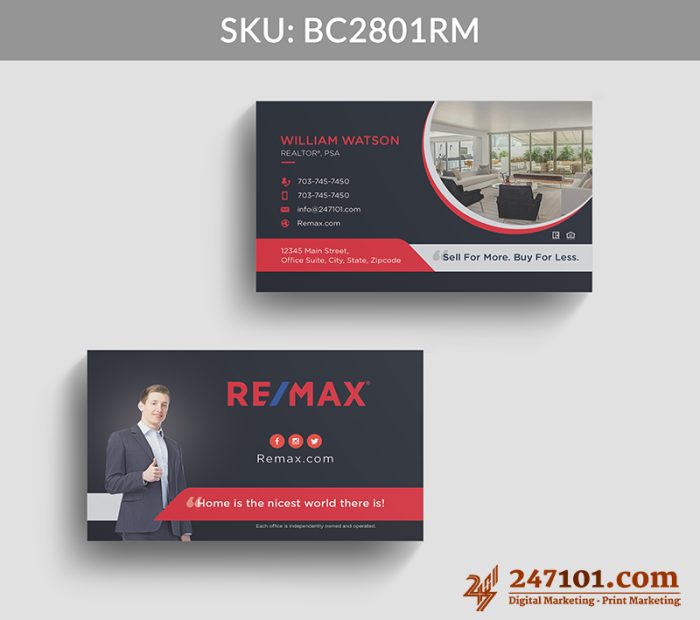 Real Estate Business Cards - BC2801 - Image 2