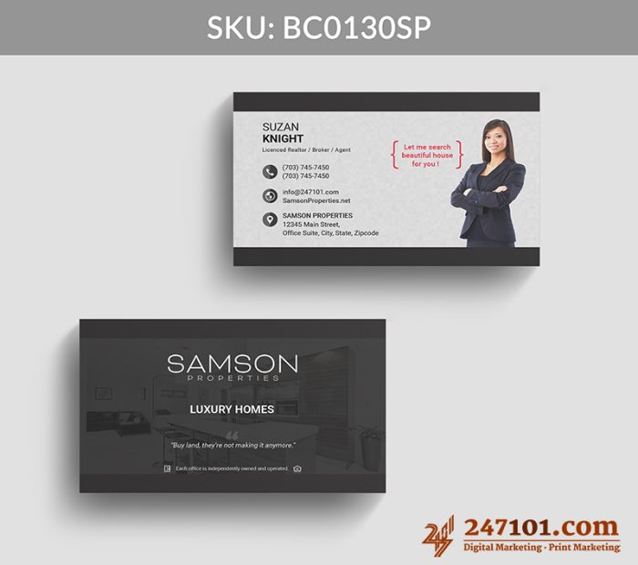 Real Estate Business Cards - BC0130 - Image 20