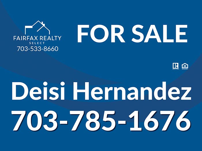 Fairfax Realty Sign Deisi Hernandez