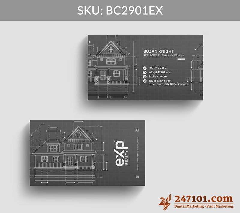 Real Estate Business Cards - BC2901 - Image 4