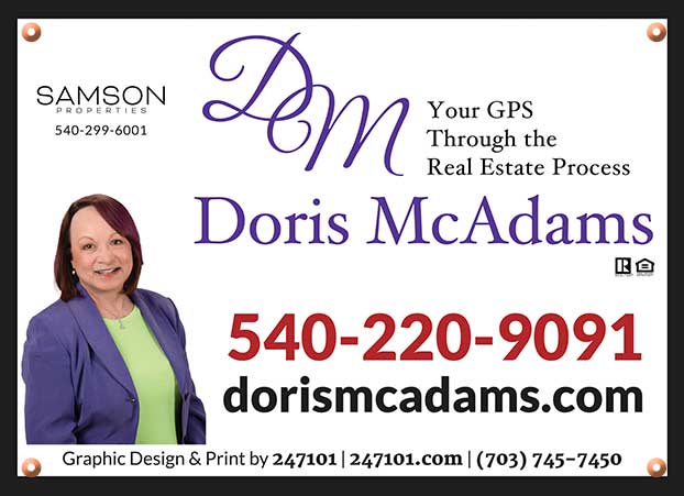 Samson Properties Stafford Doris McAdams Sign